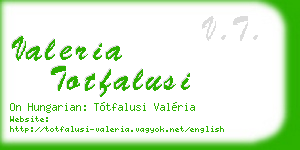 valeria totfalusi business card